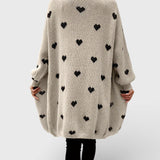 Nina™ | Cardigan lavorato a maglia con cuori