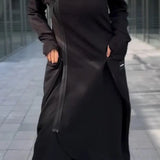 MANA™ | FELPA CON CAPPUCCIO LUNGA CON ZIP REALIZZATA IN TESSUTI LEGGERI E TRASPIRANTI