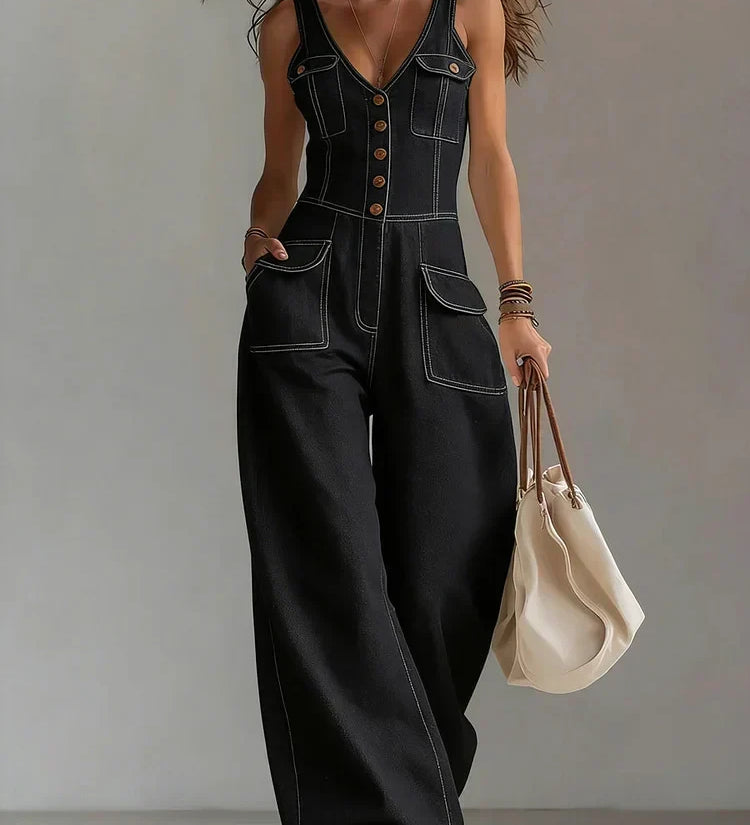 Gaia - Salopette casual in denim