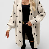 Nina™ | Cardigan lavorato a maglia con cuori