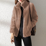 KATE™ | GIACCA IN LANA CON COLLO ALTO