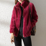 KATE™ | GIACCA IN LANA CON COLLO ALTO
