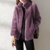 KATE™ | GIACCA IN LANA CON COLLO ALTO