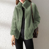 KATE™ | GIACCA IN LANA CON COLLO ALTO