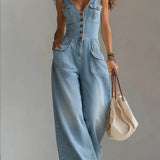 Gaia - Salopette casual in denim