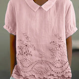 Valentina | Camicia Ricamata a Fiori