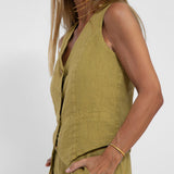 Daniela | Completo Gilet Bottonato & Pantalone Largo