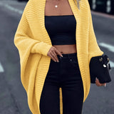 Gilet Donna Oversize in Maglia – Stile Casual Confortevole da Sovrapporre