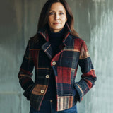 Maura | Cappotto caldo a quadri vintage, uno stile senza tempo