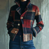 Maura | Cappotto caldo a quadri vintage, uno stile senza tempo