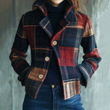 Maura | Cappotto caldo a quadri vintage, uno stile senza tempo