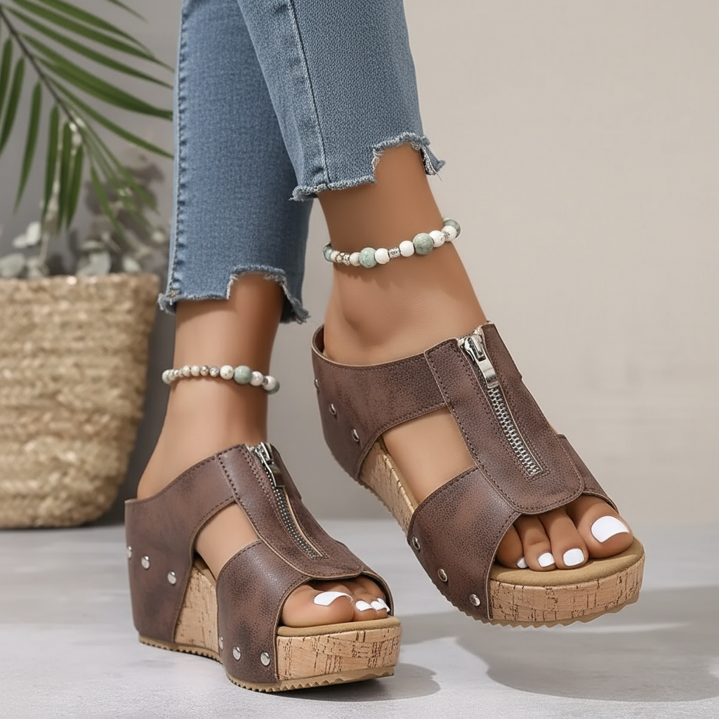 Mariella | Sandali con zeppa di tendenza
