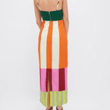 Paloma | Maxi Abito Colorato a Righe
