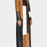 Norelle Trench in Pelle Patchwork