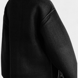 Pauline | Cappotto a Taglio Largo con Sciarpa a Frange Integrata