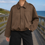 Giacca Bomber in Suede Bernadette-Skye
