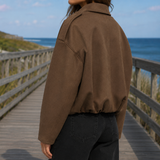 Giacca Bomber in Suede Bernadette-Skye