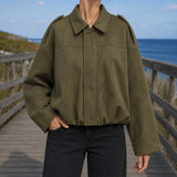Giacca Bomber in Suede Bernadette-Skye