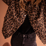 Luna | Giacca alla moda con stampa leopardata