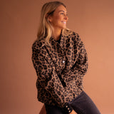 Luna | Giacca alla moda con stampa leopardata