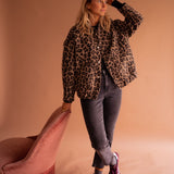 Luna | Giacca alla moda con stampa leopardata