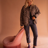 Luna | Giacca alla moda con stampa leopardata