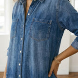 Rebecca - Salopette in denim di cotone