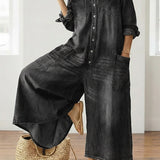 Rebecca - Salopette in denim di cotone