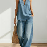 Vittoria - Completo due pezzi in denim