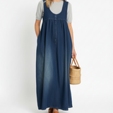 Veronica - Maxi abito in denim vintage