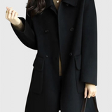 Camille | Cappotto di Lana Classico a Doppio Petto