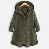 Dana™ | Cappotto con Cappuccio a Coste