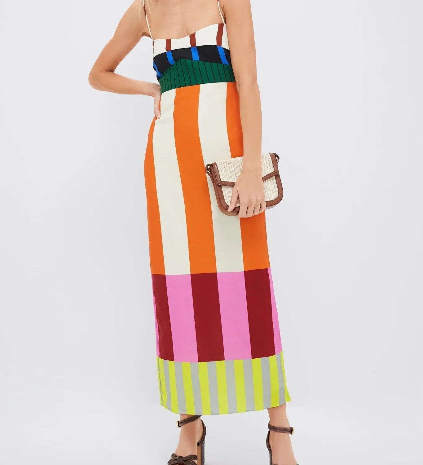 Paloma | Maxi Abito Colorato a Righe